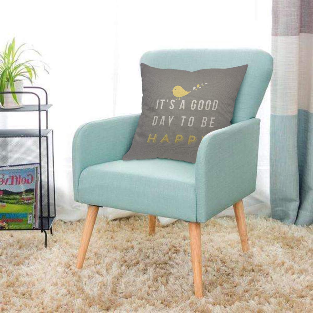 Set 4 Federe Cuscino 45x45 Cm Con Scritte Motivazionali Inglese 'I Am Kind Smart Loved' E 'Smile Sun ABC', Poliestere Morbido Per Cameretta Bambini - 2
