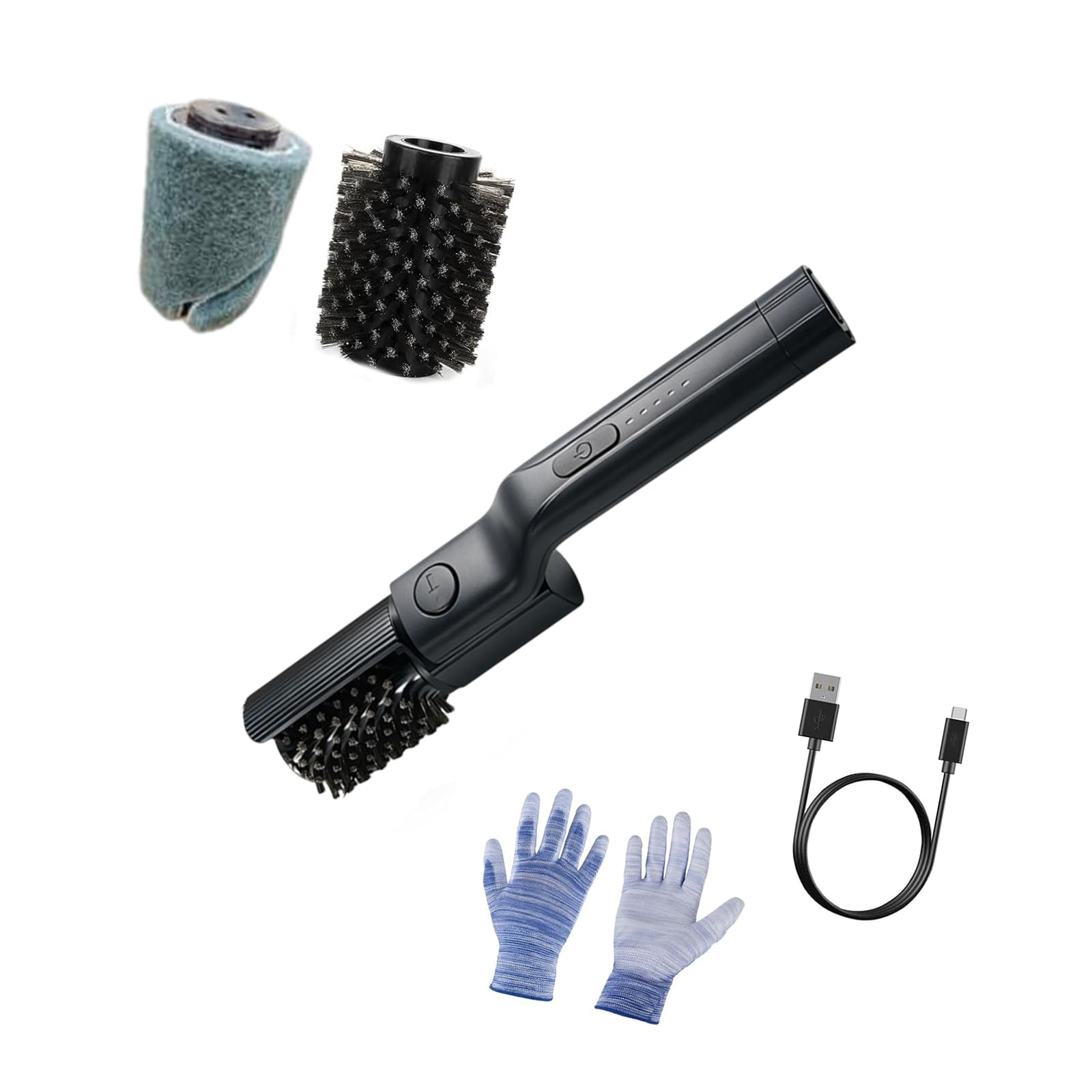 Ljmyy Electric Tool With 2 Interchangeable Heads And Gloves For Outdoor Cooking Maintenance