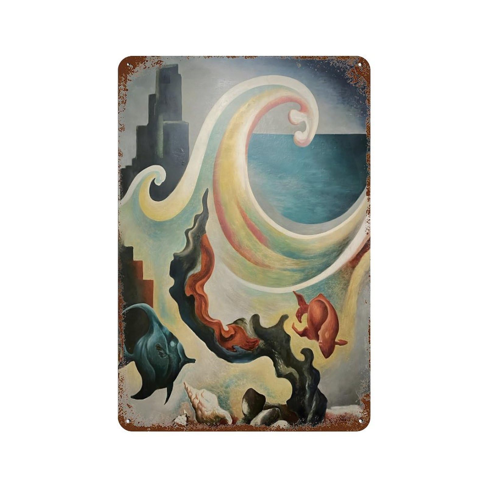 xiaoxiaoshen Thomas Hart Benton (10) Wall Decor Art Metal Tin Poster Modern Home Decor Art Home Bar Shop Decorations Vintage Sign 30x20cm