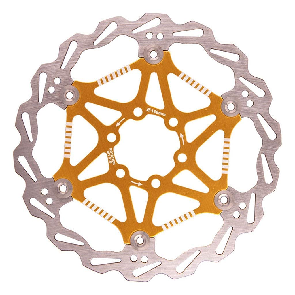Disque de Frein à Disque VTT 160mm 180mm 2pcs Distance du Trou en Alliage d'acier Inoxydable: 44mm avec 12 vis