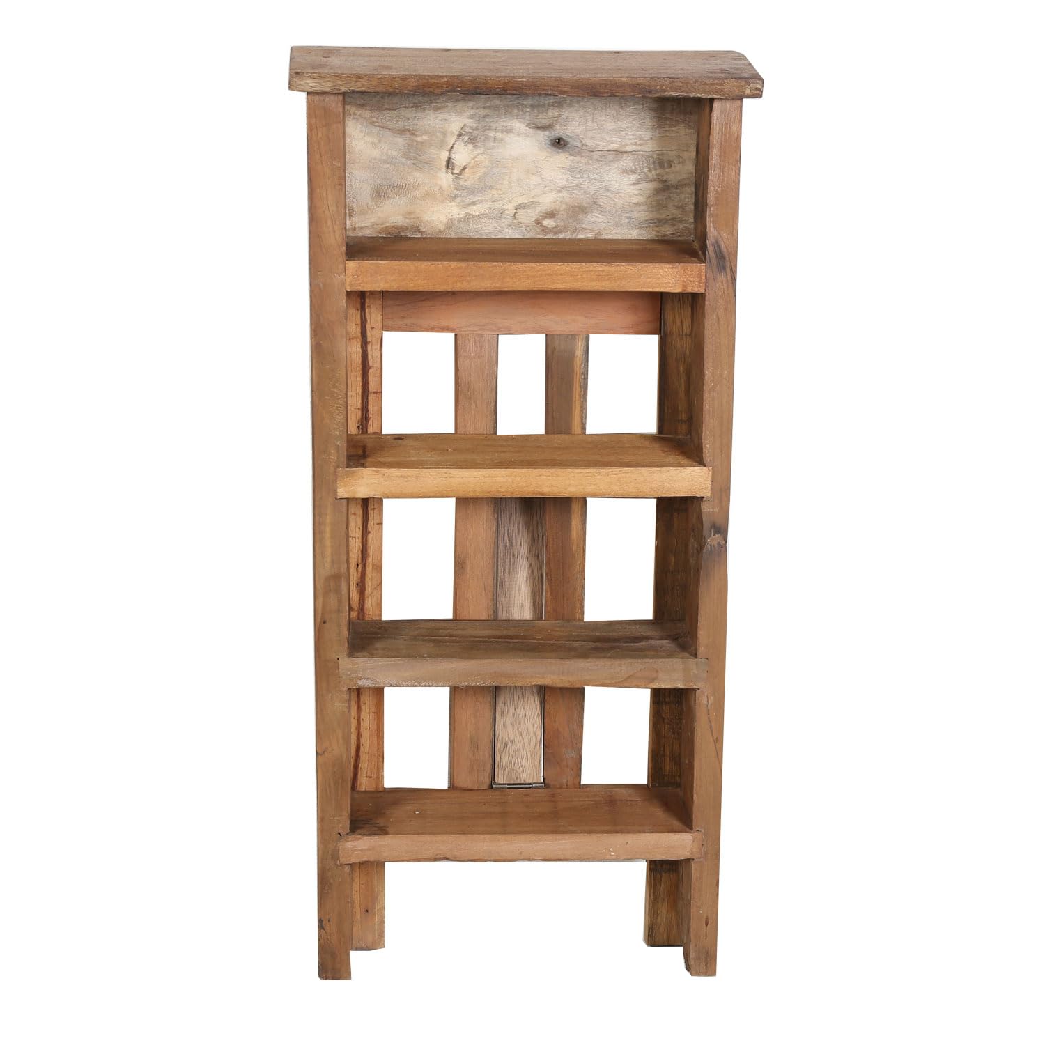 Casa Moro Pflanzenregal ASTI Blumenständer Leiterregal 5 Ablagen klappbare Pflanz-Etagere aus recycelltem Teak-Holz
