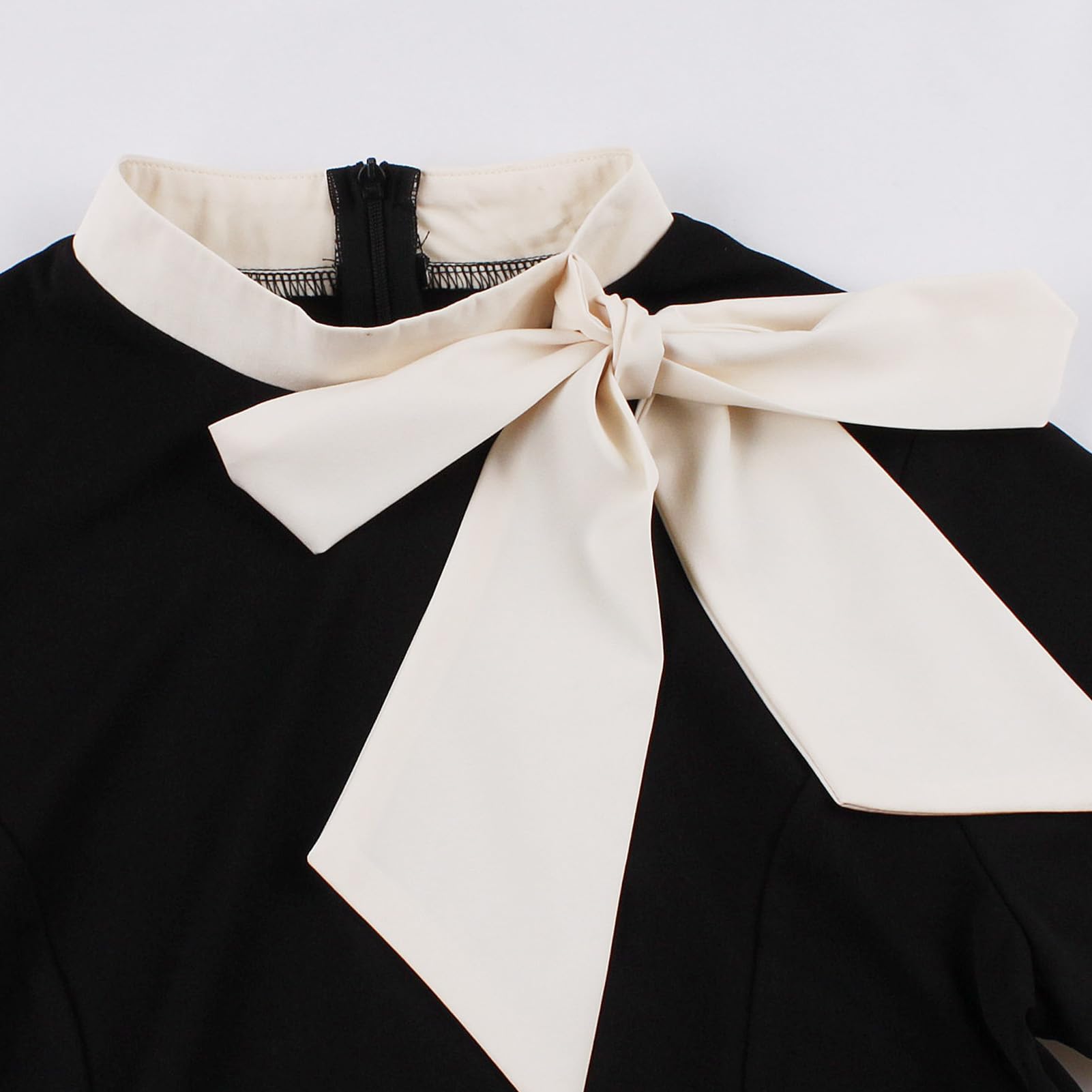 Odizli Robes Rockabilly pour femme années 50 vintage à manches courtes cravate à pois fleurs swing longueur genou robe coctail avec ceinture