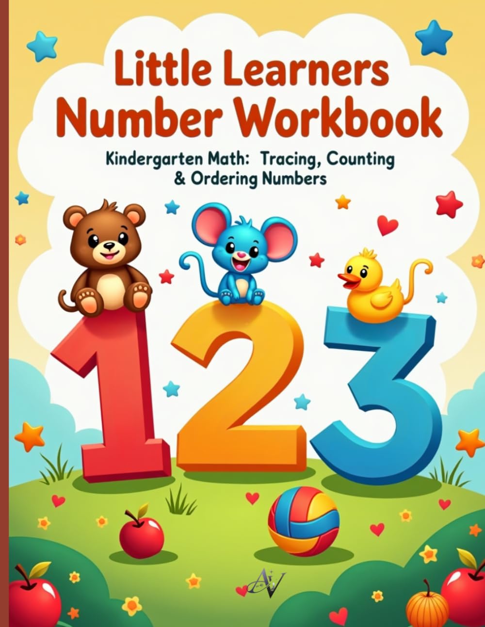 Little Learners Number Workbook: The perfect first math companion for kindergarteners aged 3–6!