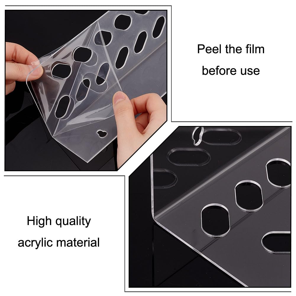AHANDMAKER 2Pcs Clear Acrylic Wall Mounted Scissors Shear Holder Rack — Amazon image 3