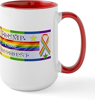 CafePress Trump Gay Pride Mugs 15 oz (444 ml) Ceramic Coffee Mug