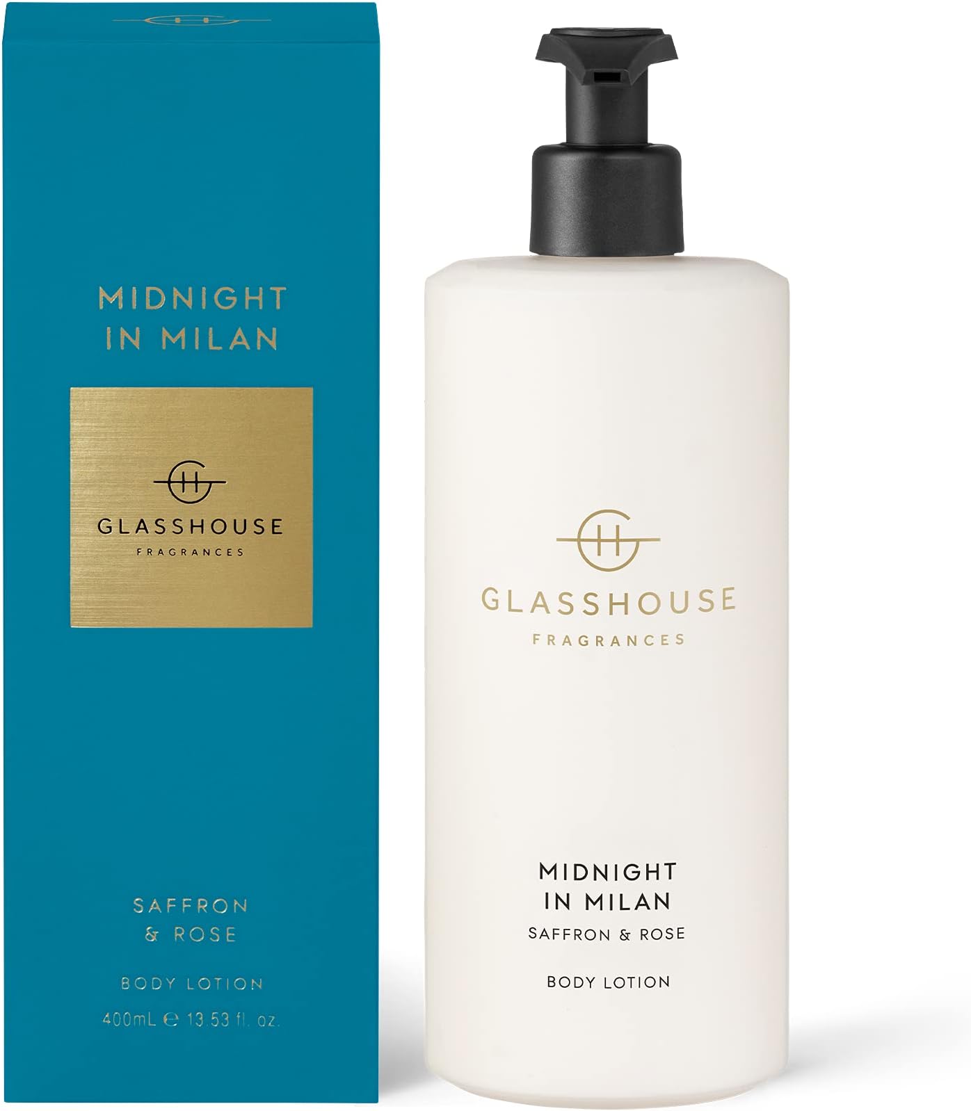 Glasshouse Body Lotion - Midnight In Milan (Saffron & Rose) 400ml/13.53oz