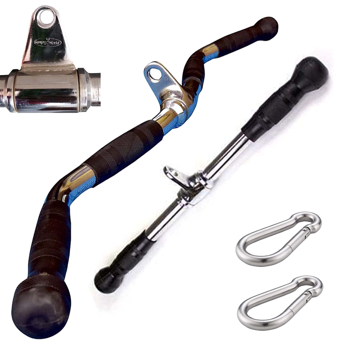 Gyming World™ 1 of Zigzag Handle, 1 of Triceps Handle, Multi Training bar, Pro Grip Seated | 4 Grips | 2 Safety Lock Free (B0B1JR3GXX) Amazon Price History, Amazon Price Tracker