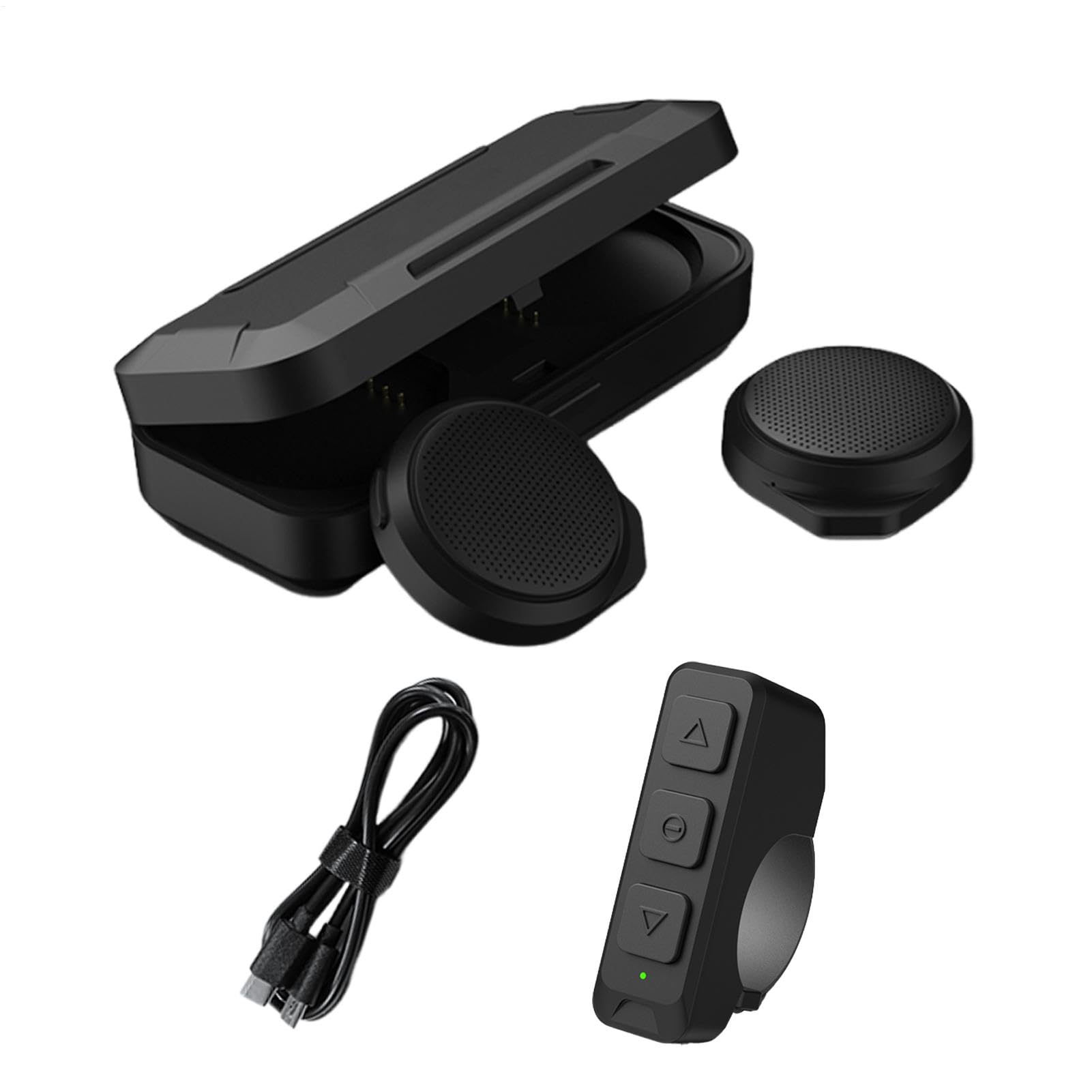 Auricolare wireless ricaricabile Impermeabile Ricaricabile E Portatile | Casco rigido da motociclista Custodia di ricarica per auricolare, moto, cuffia impermeabile, guida, viaggio, pendolarismo