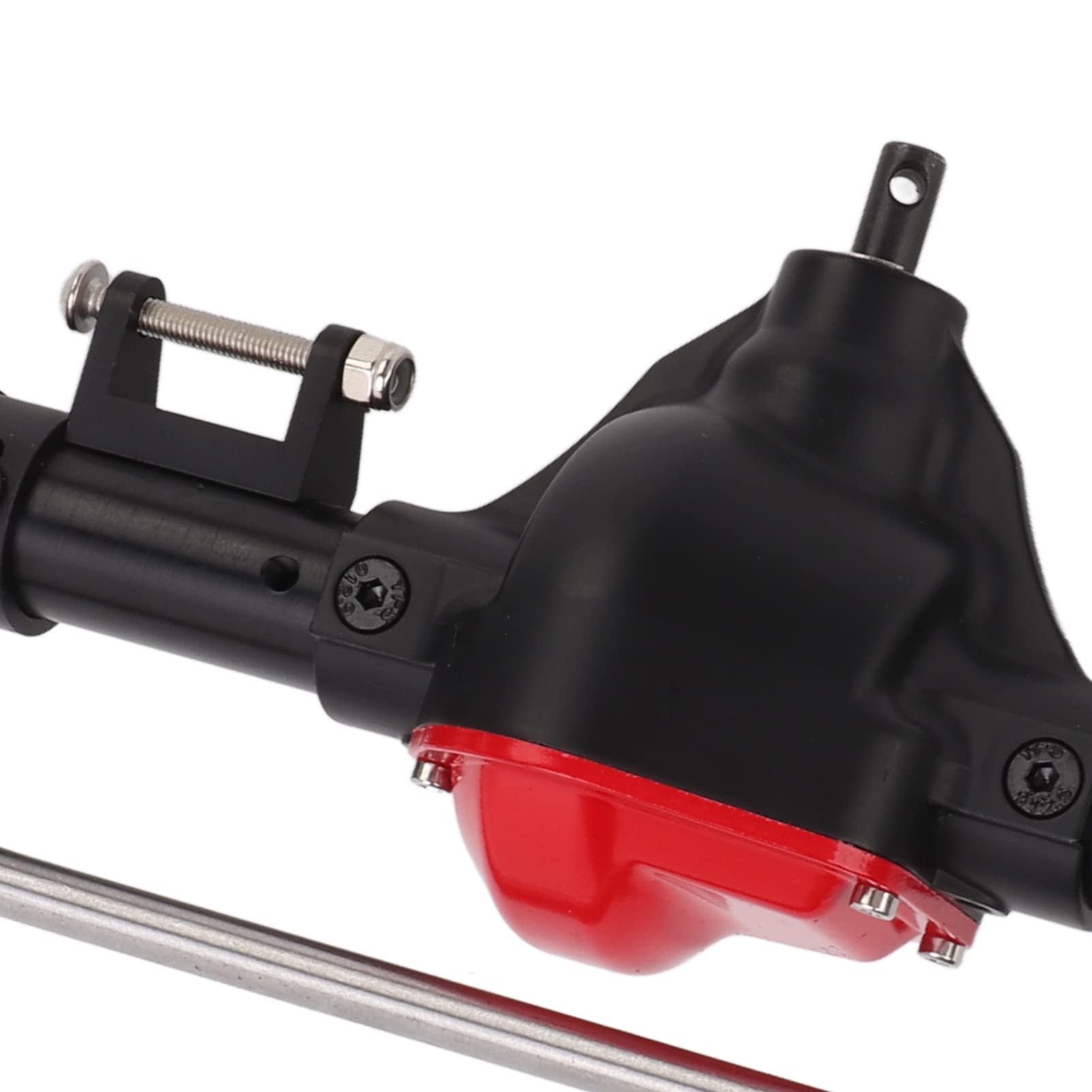 Assale del Portale Anteriore RC, Kit di ASSE Portale di Corse Pesanti in Lega di Alluminio per Assiale SCX10 1/10 Accessorio per Auto Crawler RC (Black)
