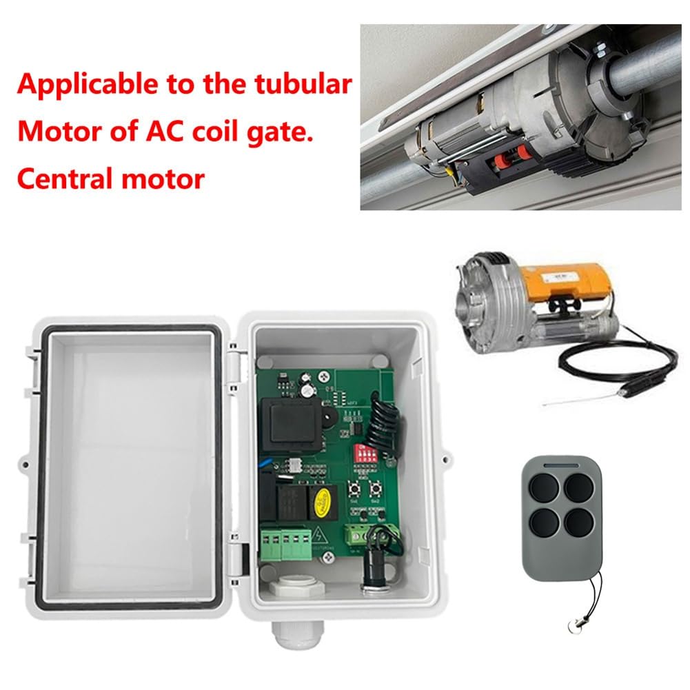 Récepteur de Moteur Tubulaire Universel AC220 V pour Porte de Garage avec Télécommande pour Ouvre-Porte à Volet Roulant