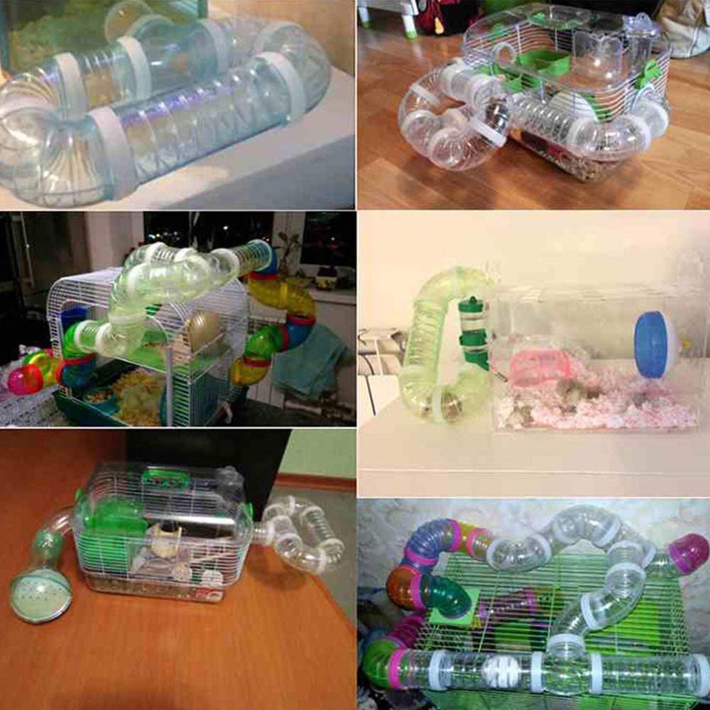 Decdeal Hamster Röhren Set – DIY Spielzeug-Tunnel Für Hamsterkäfig & Nagetiere