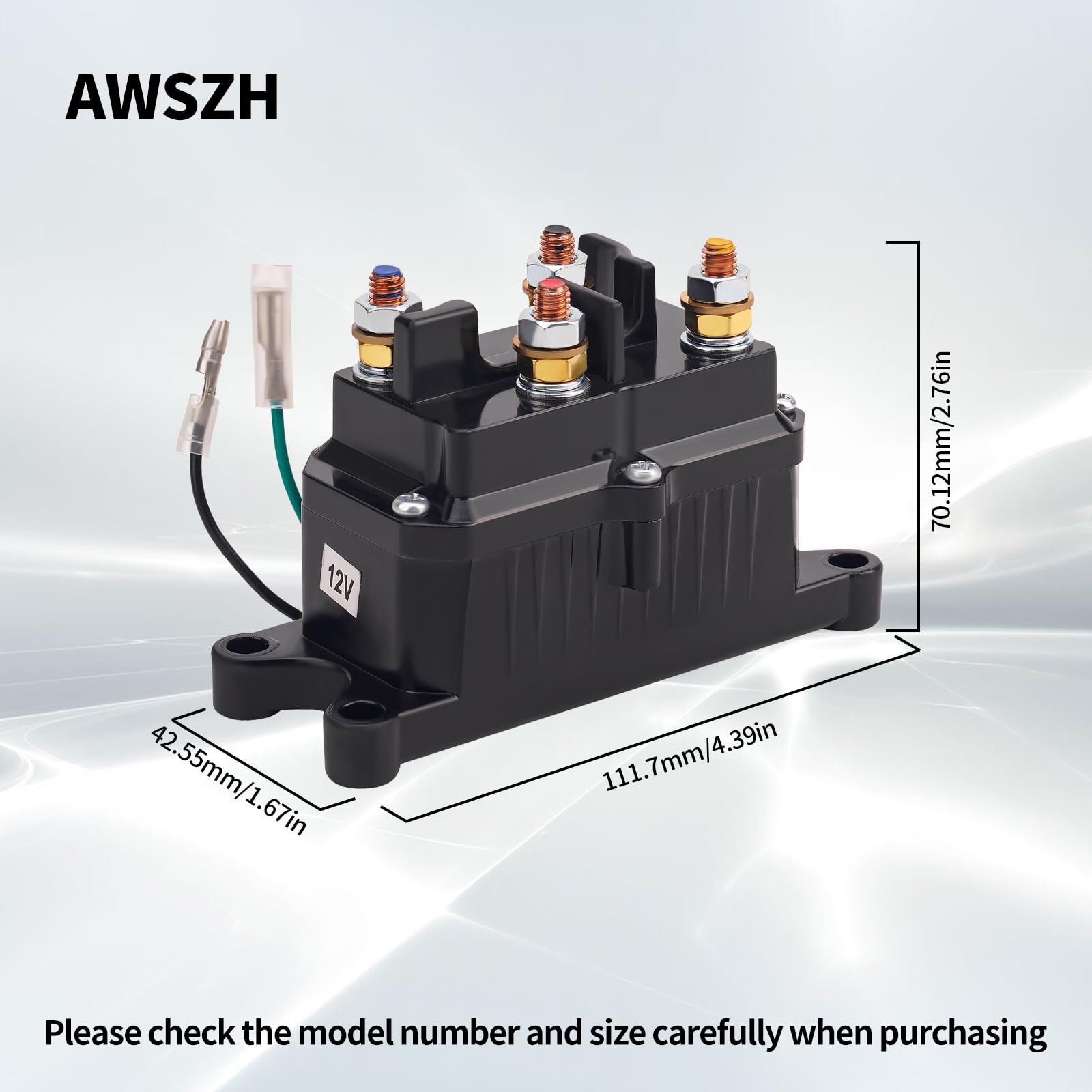 1x ATV Winch Contactor Solenoid Relay Switch Fits Warn 62135 - Foto 3