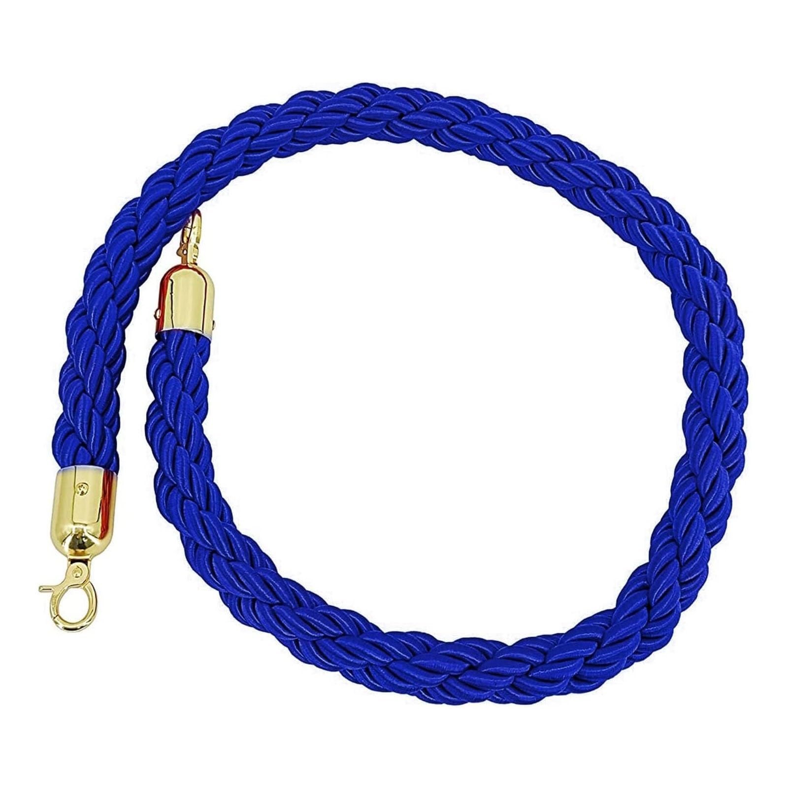 Ghkryd Blue Barrier Rope, Vip Stanchion Hemp Braided Rope, Hotel/Concerts/Theater/Car Shows Twisted(,1.2M/4Ft/47Inch)