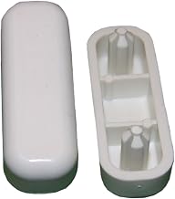 LASCO 02-3307 3/4-Inch by 1-3/16-Inch Oval Push-in Replacement Bumpers White Plastic Toilet Seat