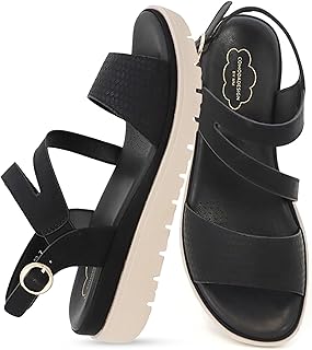 TUNSA-20 Women's Wedge Platform Sandals – Strappy Sandals With Arch Supp...