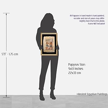 Amazon.co.jp: パピルスアート、ホルス神への捧げ、古代エジプト