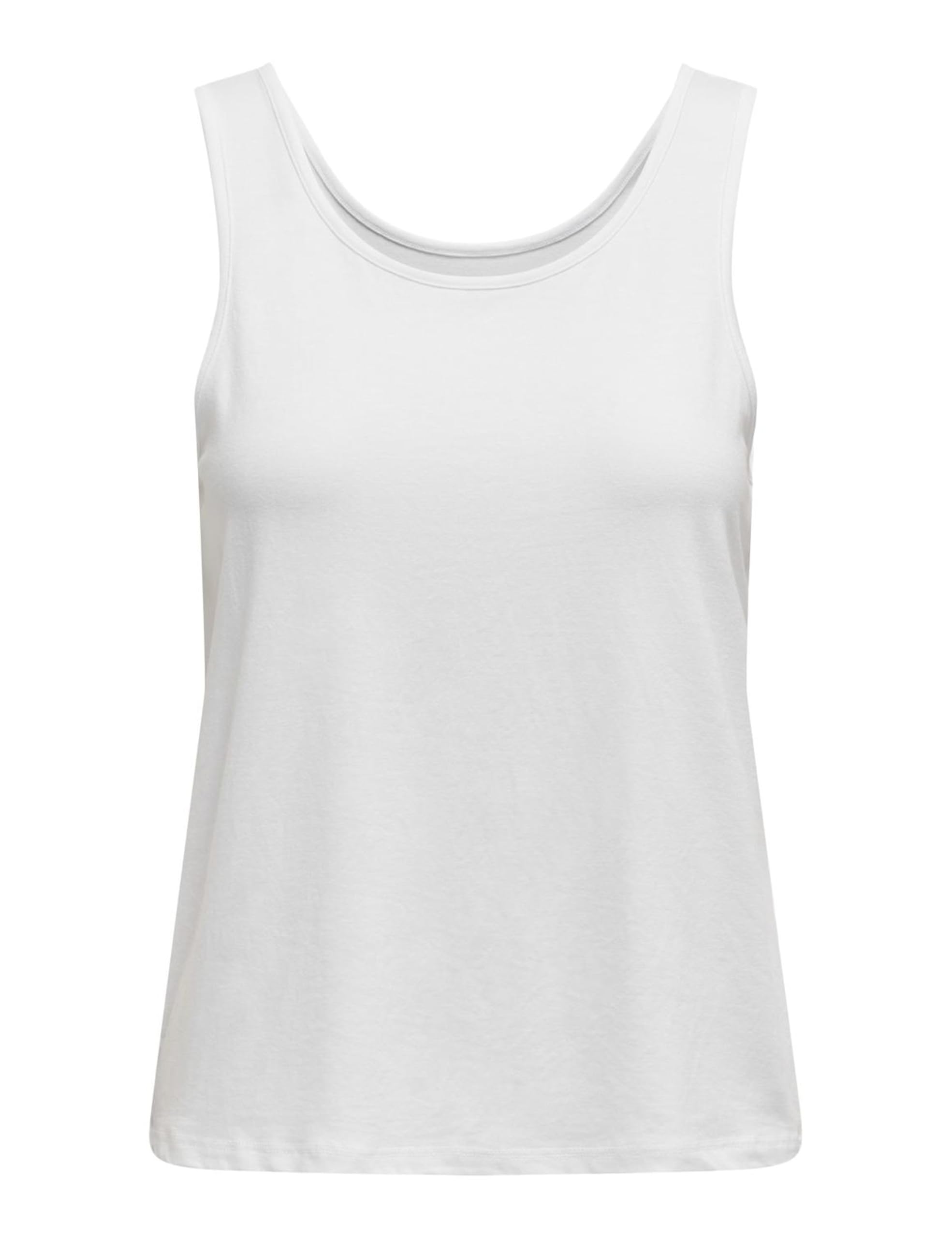 ONLY Women's Onlmoster S/L Tank Top JRS Noos Top White