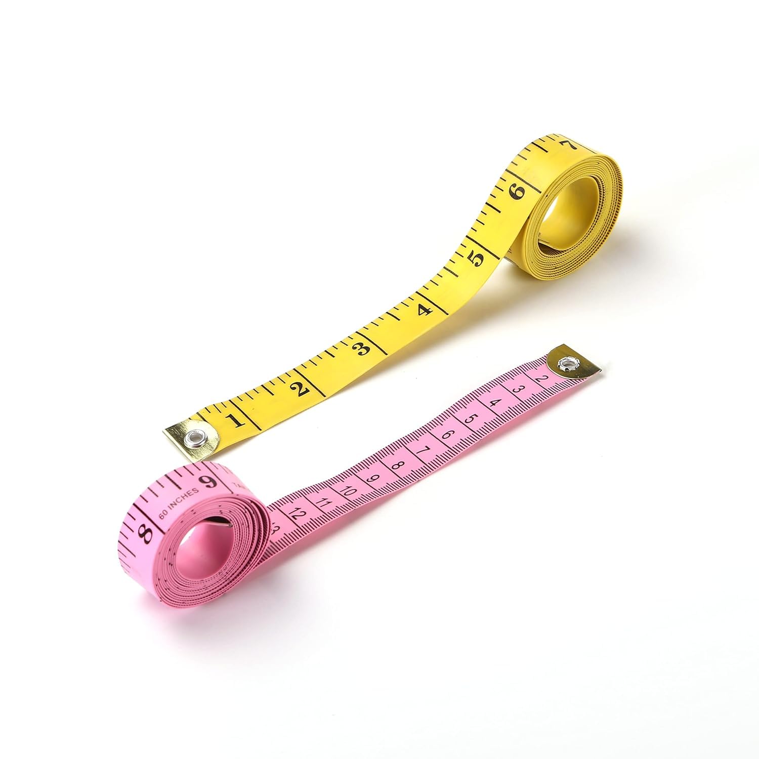 60-Inch Soft Tape Measure – Dual-Sided Flexible Ruler in Inches & Centimeters – Body & Sewing Measurement Tape (White)