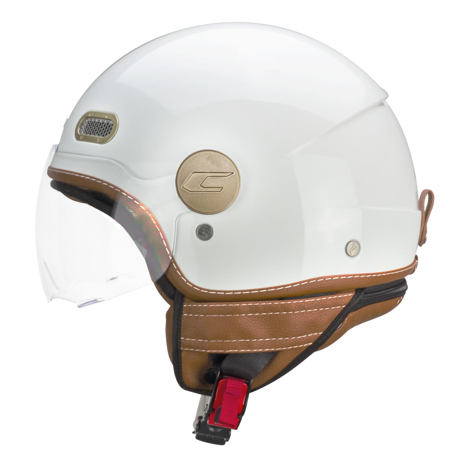 CGM Kask otwarty, 191I PIX IT Zielony, biały, czerwony, M (56 cm)