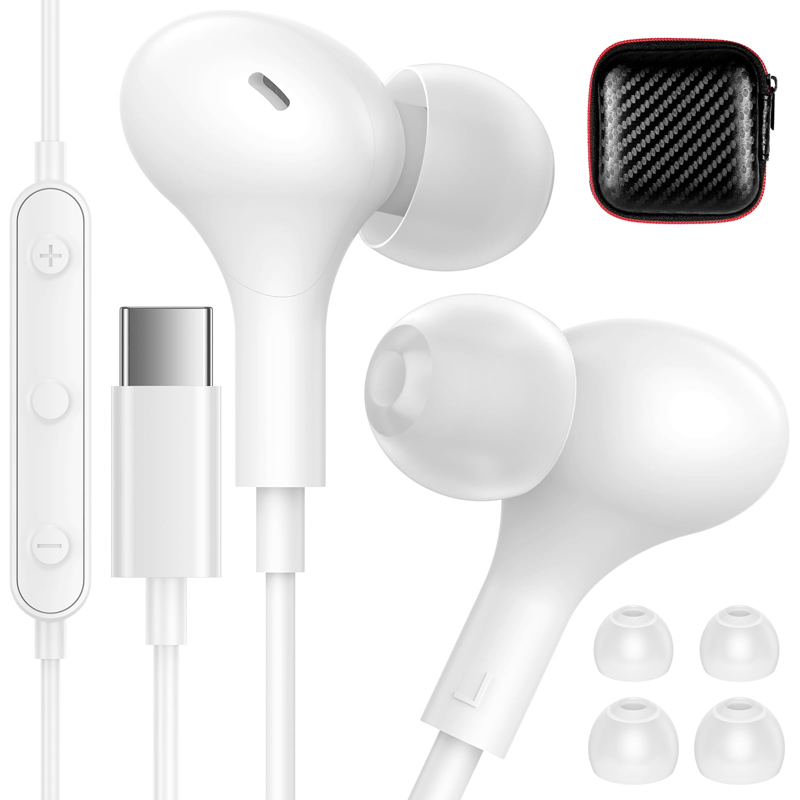 Amazon.com: iMangoo USB C Earbuds Wired Headphones for Apple