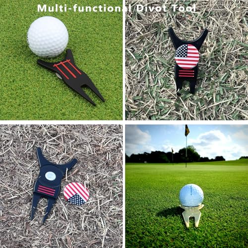 Wild Lily's Spring Golf Divot Repair Tool with Removable Magnetic Golf Ball Marker Alignment, Golf Divot Tool with Alignment Lines on Both Sides - Image 6