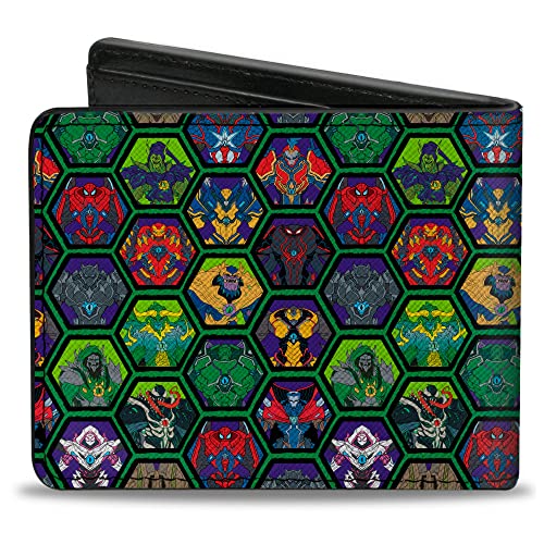 Buckle-Down Wallet Bifold PU Marvel Mech Strike Monster Hunters Avenger Mech Suit Poses2