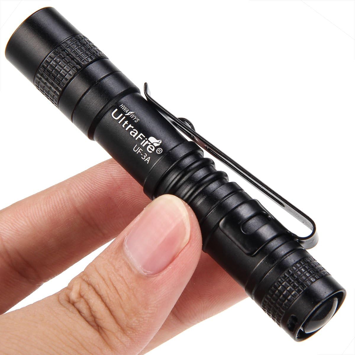 ULTRAFIRE Linterna Boligrafo LED Mini Linterna Mini Linterna de Bolsillo Pequeña Pluma Linterna Táctica estilo Bolígrafo Impermeable Para Niños,Doctor Enfermera Emergencia,UF-3AS 70 Lúmenes (5 Pack)