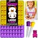 LARGER (1 INCH) more DETAILED Gummy Bear Molds with 2 LIQUID DROPPERS bonus RECIPE EBOOK and WARRANTY Premium BPA Free Silicone Gummie Maker Mold for Gelatin Candy Chocolate Ice by MOLDS 4 U (2 Pack)