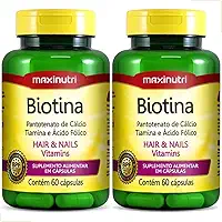 Biotina - 2 unidades de 60 cápsulas - Maxinutri