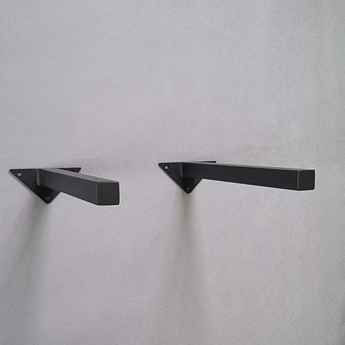 Miniatura 8 de Soportes de estante triangular, de metal para colgar en la pared, de hierro cuadrado, para escritorio, exhibición, estante de almacenamiento,