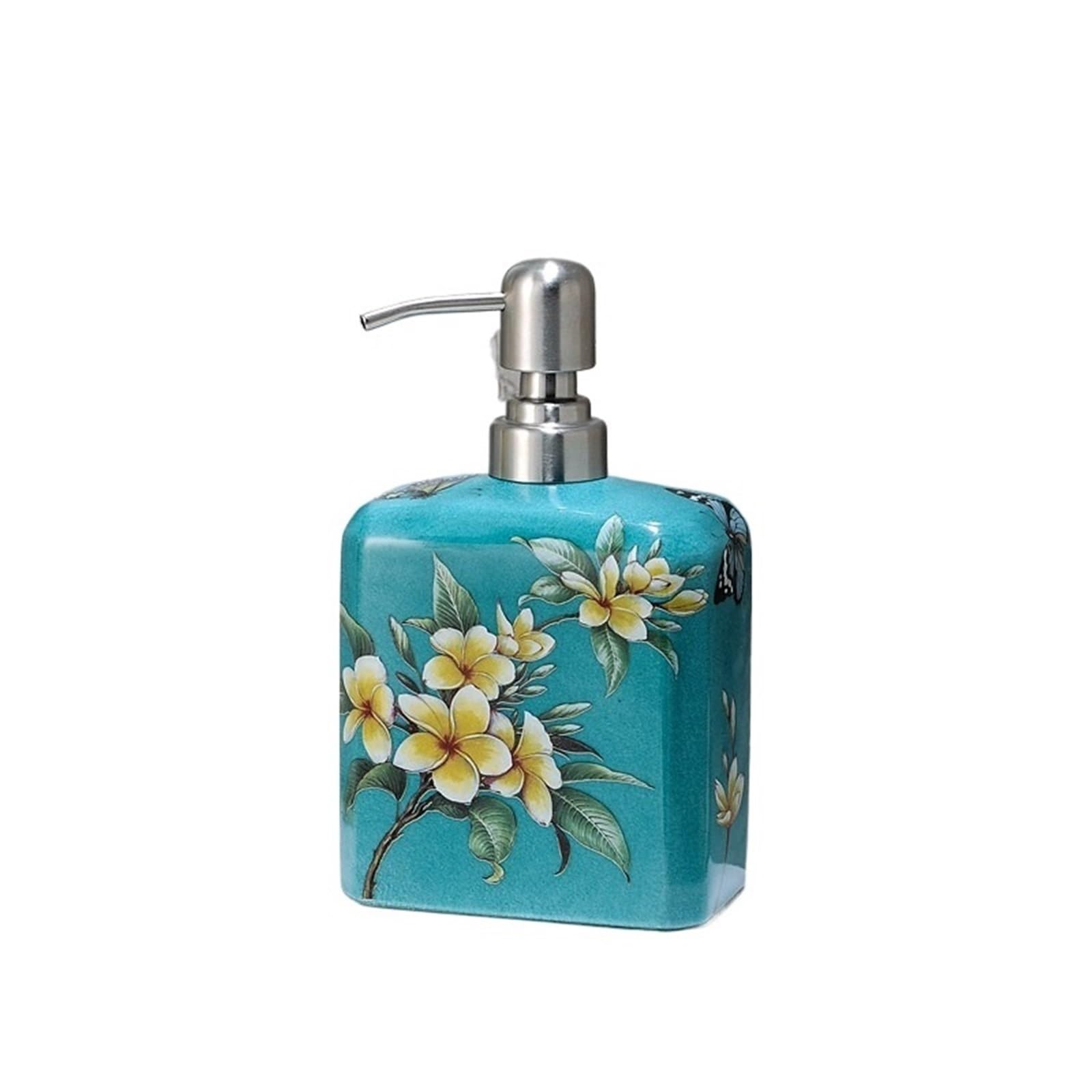LIBANGRONG-888 Kitchen Soap Dispenser 540ml Ceramic Soap Dispenser With Pump, Hotel Press-type Hand And Shower Gel Empty Bottle Countertop Soap Dispensers