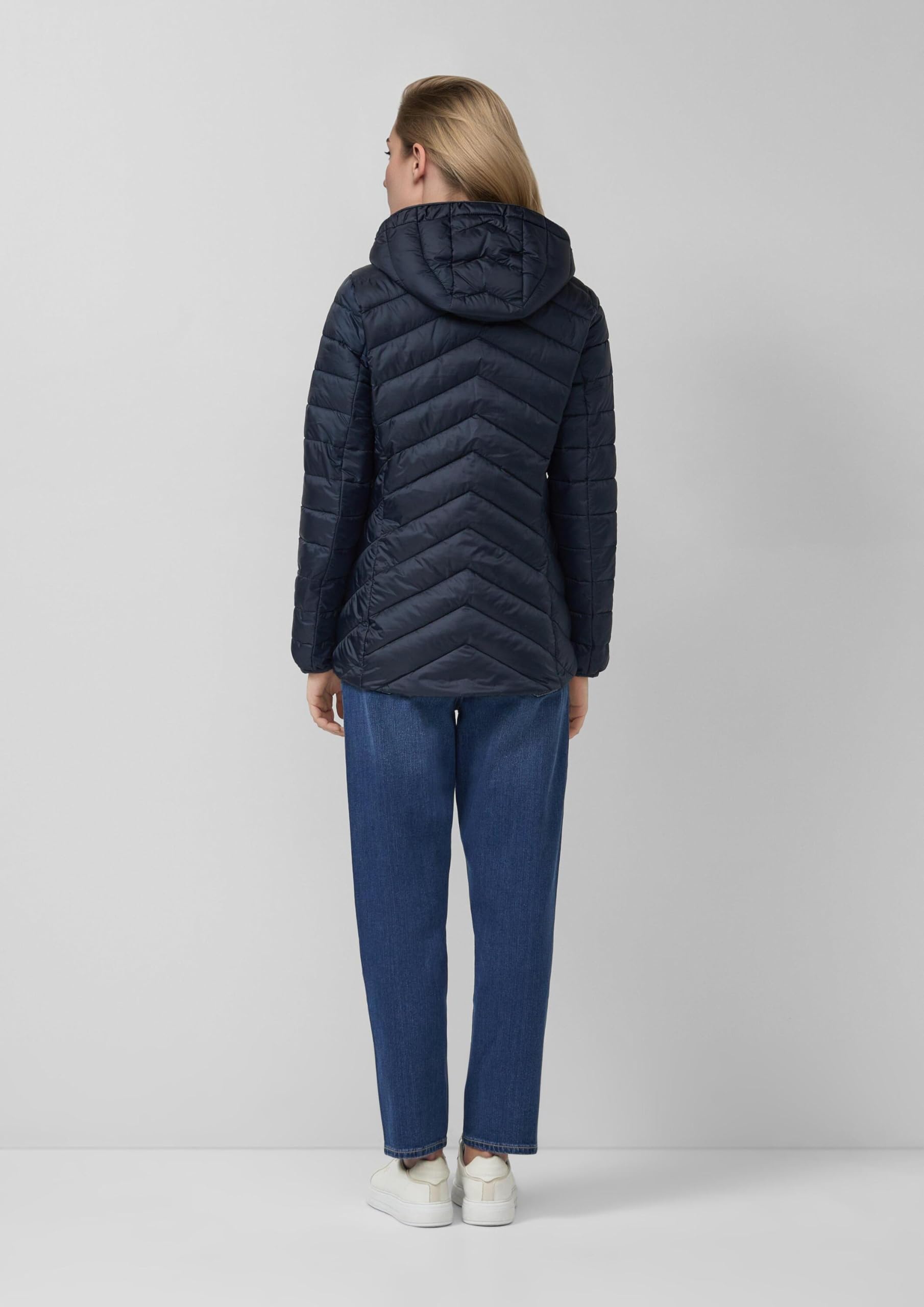 s.Oliver Gesteppte Jacke mit abnehmbarer Kapuze im Slim Fit