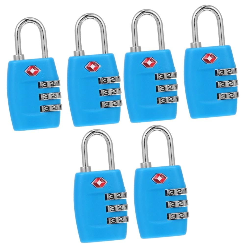 PACKOVE 3 Set Di Lucchetti Per Bagagli Da Viaggio in Metallo Per Valigia E Borsa 3 Combinazioni Facili Da Trasportare 2 Pezzi*3