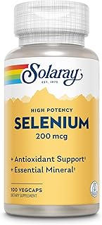 Solaray Selenium 200 Mcg High Potency, 100 Ct