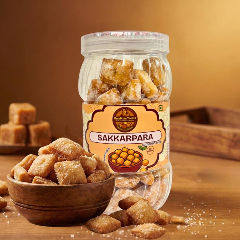 Image of MumMum TreatsShakkarpara 350g | Sweet & Crunchy Traditional Snack | Perfect Festive & Tea-Time Treat