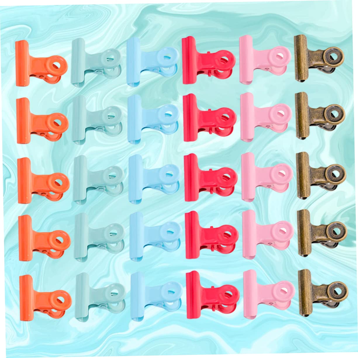 Operitacx 120pezzi Clip Metalliche Rotonde Per Documenti Fermagli Per Ufficio e Scuola Clip Resistenti Metallo Per Organizzazione e Fissaggio Misti