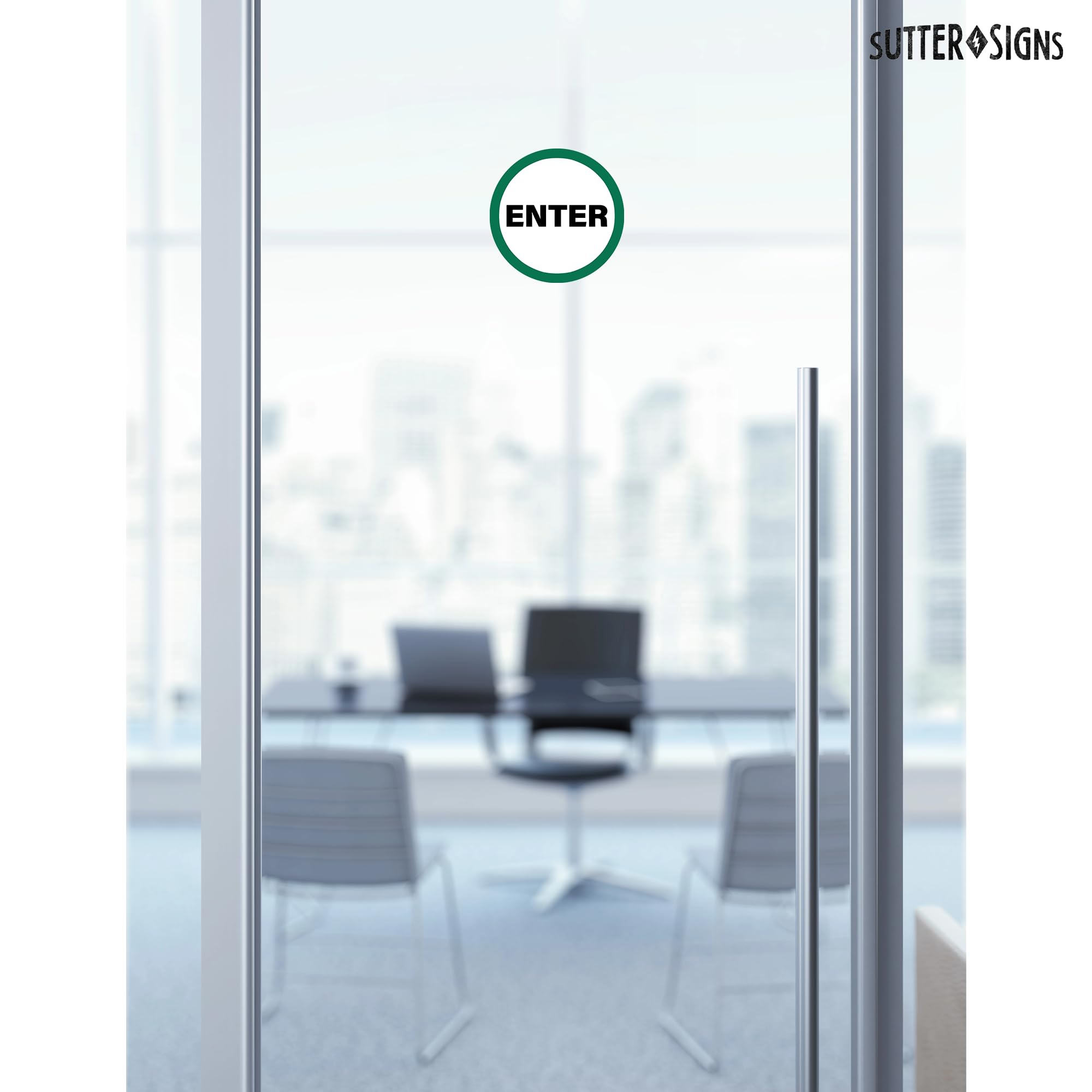 TRUSTY Round IN And OUT Door Signs For Businesses Stores - Foto 9