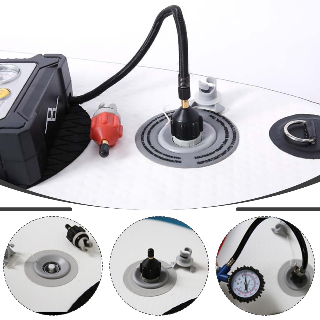 Adaptador Hinchador Paddle Surf para Compresor Inflador Eléctrico SUP
