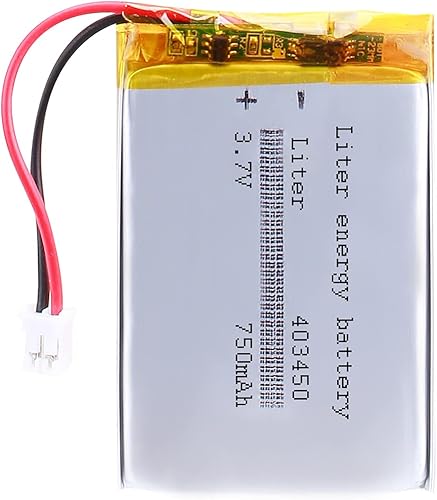 Liter energybattery 3.7V Lipo Batería 750mAh Batería recargable de polímero de iones de litio 403450 con conector JST