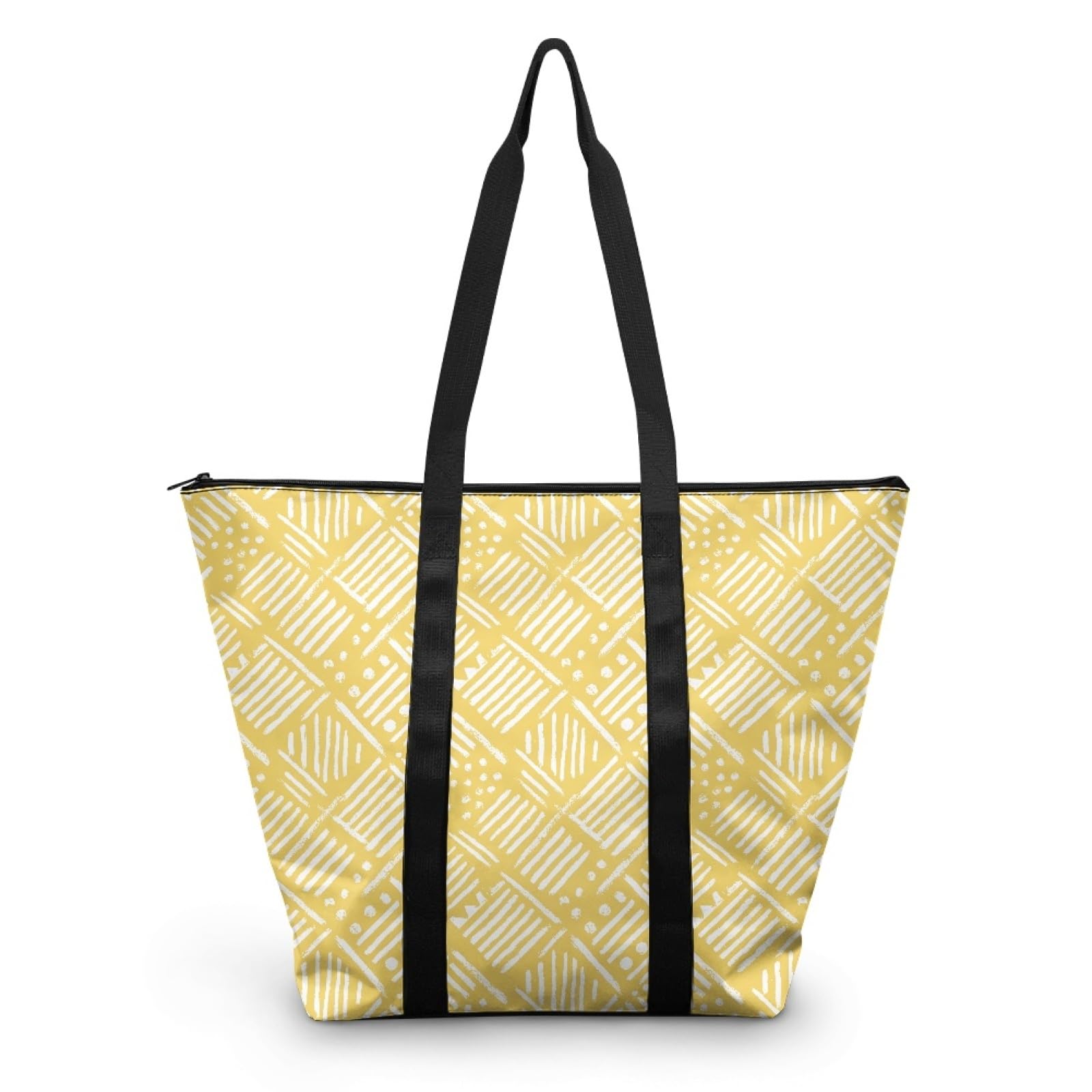Tote Bag Bolsa Playa Poliéster Bolsas de Tela Reutilizable Bolsas de Viaje Plegable Bolso Playa Cremallera Bolsos de Mano Mujer Bolso Viaje