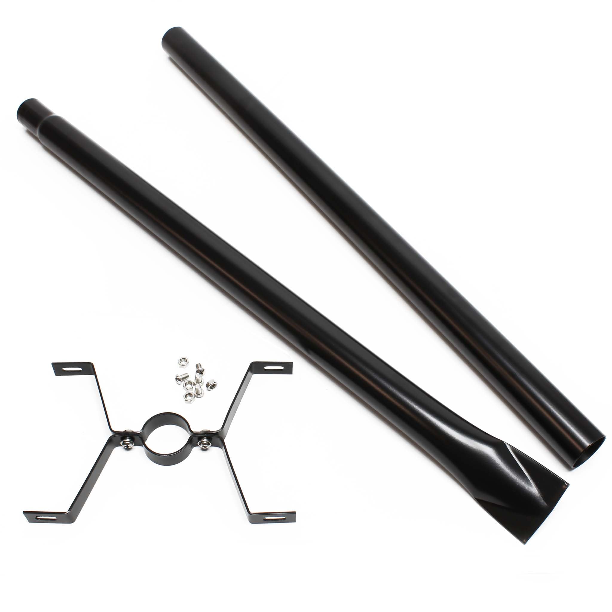 Wiltec Pied de support pour boîte aux lettres design style américain, 190 x 190 x 1430 mm, Couleur noire, Acier galvanisé, Boîte postale US Mailbox