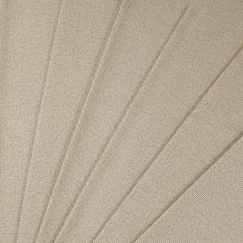 Image of KCS 6 pc of 12 inch x 18 inch 30cmx45cm high Count Counted Cotton Aida Cloth Cross Stitch Fabric (25CT,Khaki)
