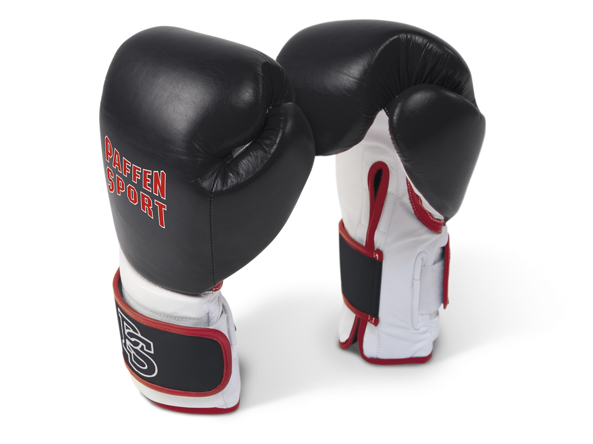 Paffen Sport «Pro» zestaw bokserski, «PRO Performance» rękawice bokserskie, czarne/białe/czerwone, 18 UZ; «Allround» bandaż czerwony, 3,5 m; «Allround» ochraniacz na zęby, przezroczysty, bez mięty