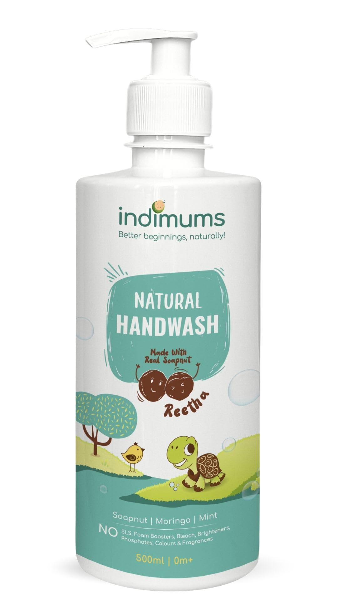 The Indi-Mums Reetha-Based Natural Handwash For Babies, Kids & Sensitive Skin- Anti Bacterial, Moisturising, Ph Balanced & Hypoallergenic, Refill Pack- 500 Ml-picture-12