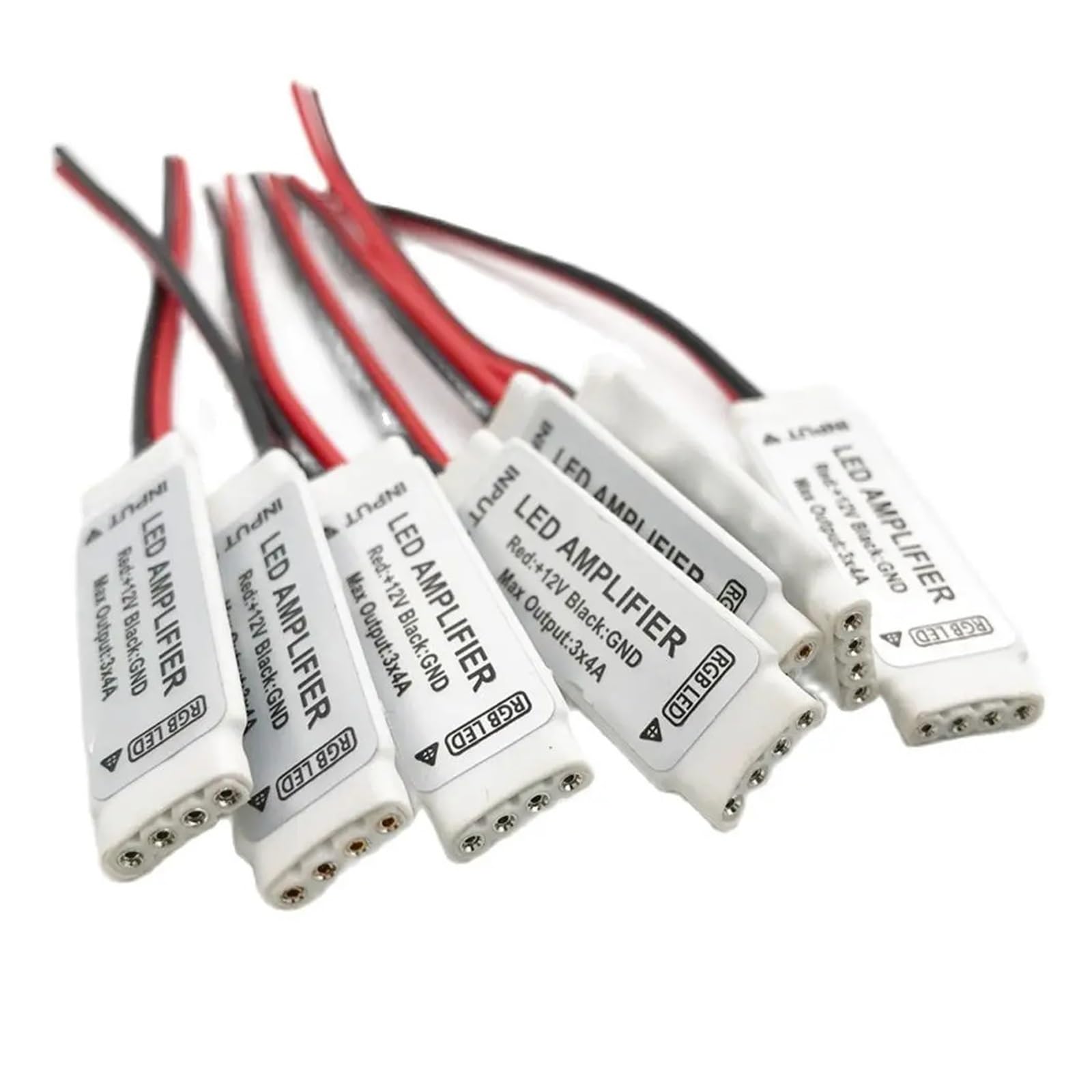 10pcs RGB LED Amplifier Controller DC12V 12A Suitable for SMD 5050 3528 Light Strips