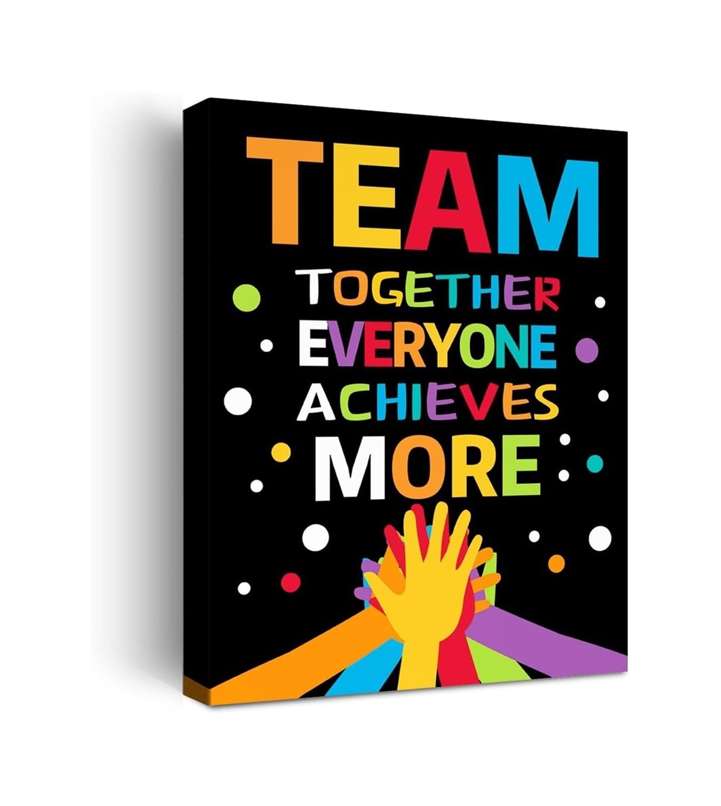 MQXFCZUX Preschool Classroom Decor, Better Together Teamwork Poster, Together Everyone Achieves More Wall-Art for School, Nursery, Motivational Print(Unframed,12x18inch(30x45cm))