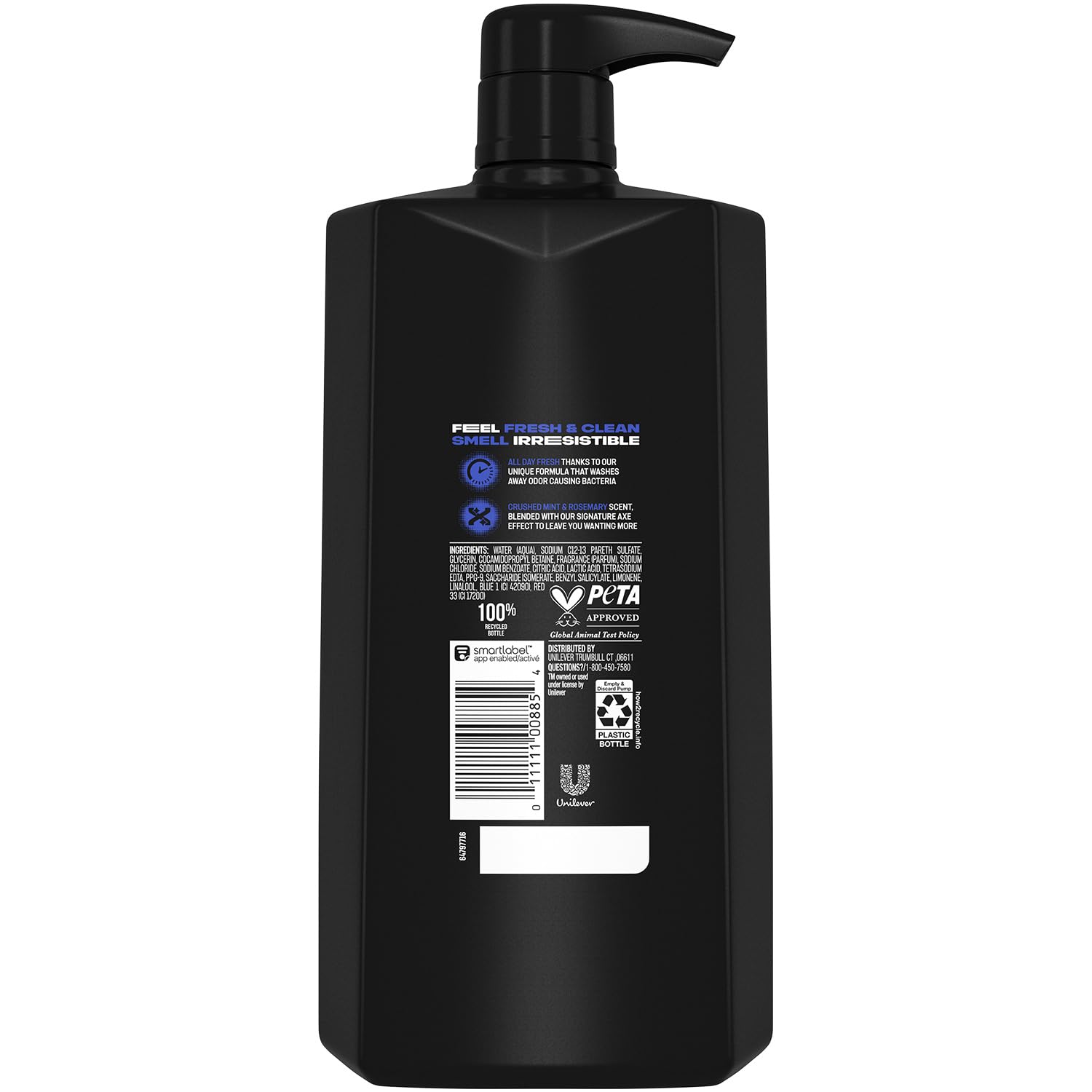 Gel de ducha y gel de ducha para hombre, Phoenix, paquete de 3, aroma vigorizante de menta triturada y romero, 32 onzas líquidas Ea 2