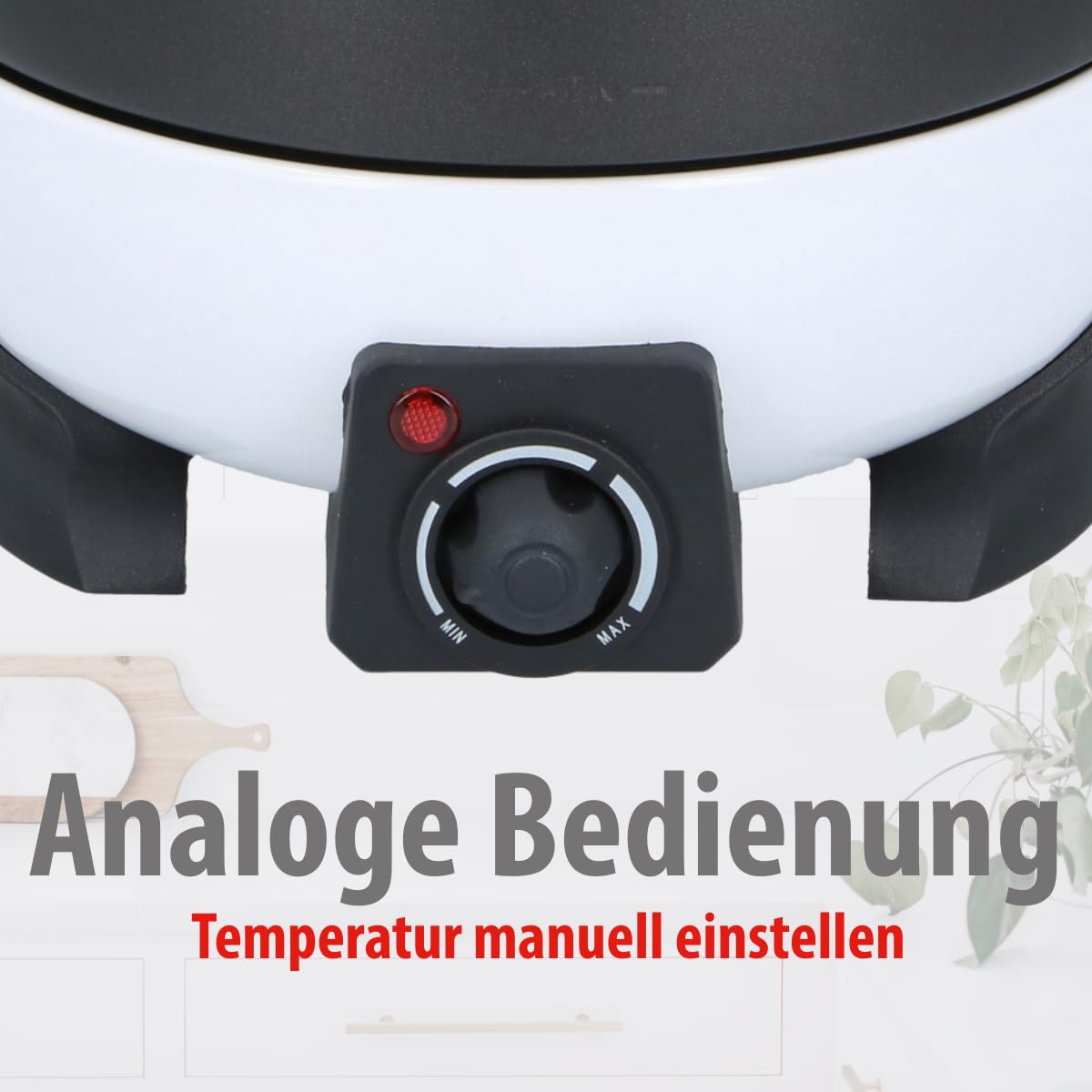 Deluxe Elektrisches Fondue Set 800W – Elektrische Pfanne 2L für 6 Personen - Geeignet für Käsefondue und Schokofondue – Inkl. Fonduegabeln – Einstellbare Temperatur – Edelstahl