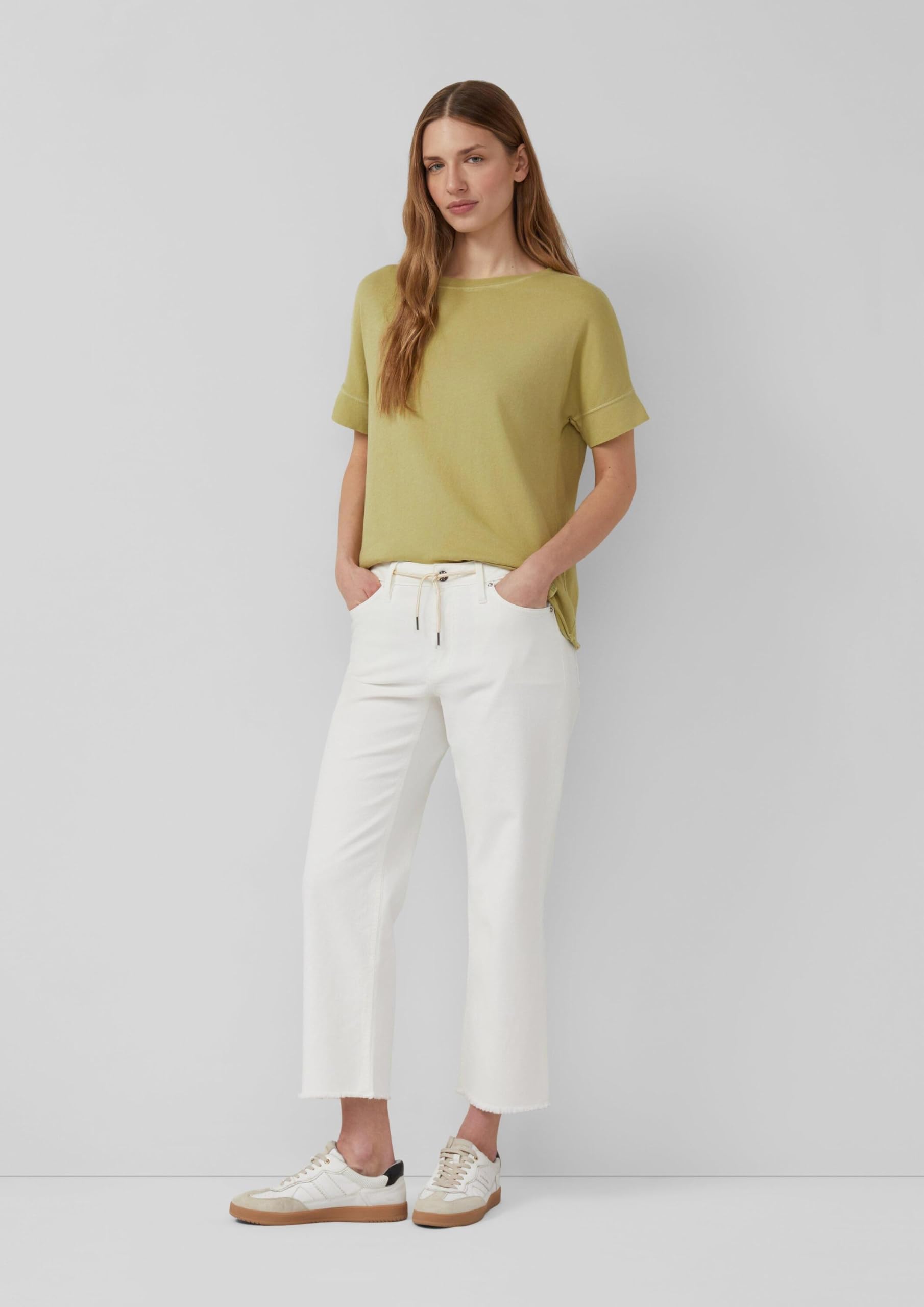 s.Oliver Damen Cropped Jeans, Straight Leg Cropped Jeans Karolin/Regular Fit/Mid Rise/Straight Leg
