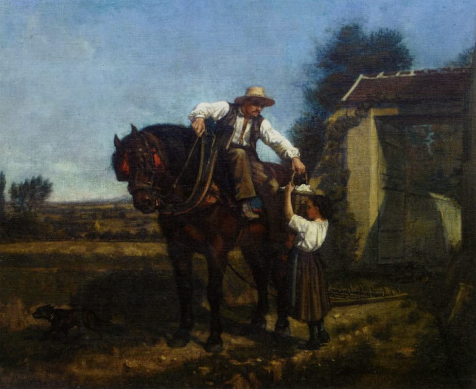 Art Tableau le Déjeuner des Plowmans par Edouard Frere impression d'art premium